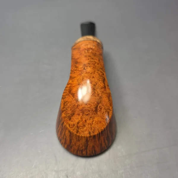 Christian Ruetz Smooth Asymmetric Dublin w/ Masur Birch Handmade Briar Pipe, New - Image 9