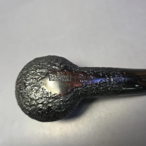 Savinelli Baronet Bruyere 320 EX Rusticated Author Estate Briar Pipe, Unsmoked - Image 7