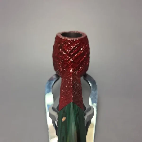 Ashton Brindle XX Sandblasted Diamond Shank Brandy Handmade Briar Pipe, New - Image 7