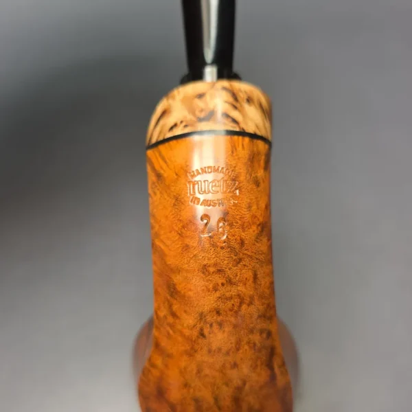 Christian Ruetz Smooth Asymmetric Dublin w/ Masur Birch Handmade Briar Pipe, New - Image 10
