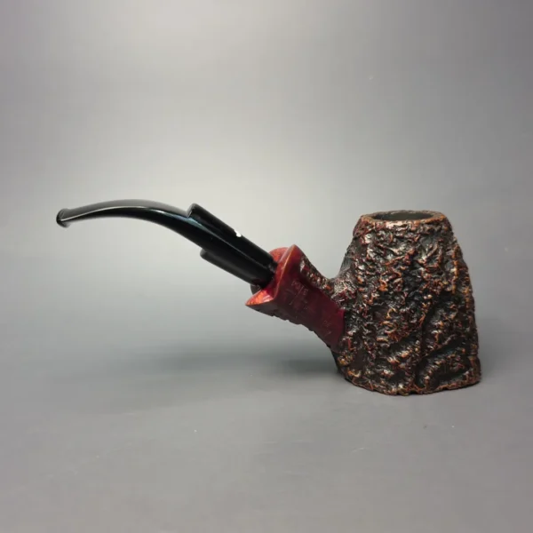 Caminetto (c.1990) Business Large Rusticated Cherrywood Sitter Estate Briar Pipe, Italian Estates - Image 4