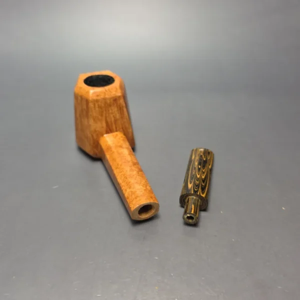 Papa Bear's Pipes by Tim Beaumont Smooth Paneled Volcano Handmade Briar Pipe, New - Image 12
