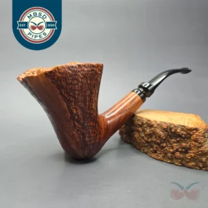 Don-Lou (Dominic Cazzetta) XL Partially Rusticated Freehand Dublin Estate Briar Pipe