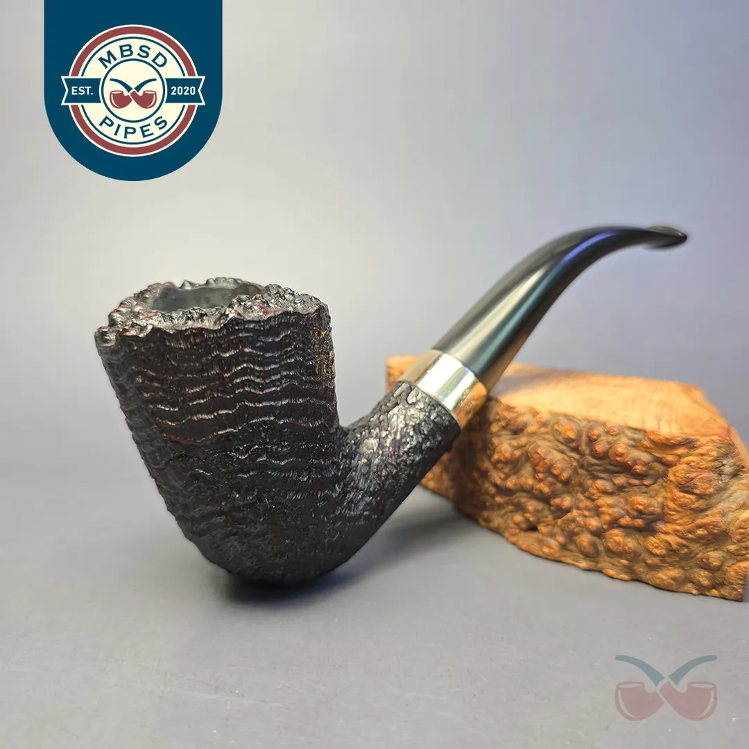 James Barber (Ferndown) Chevin 4 Star Sandblasted Dublin w/ Freehand Estate Briar Pipe, English Estates