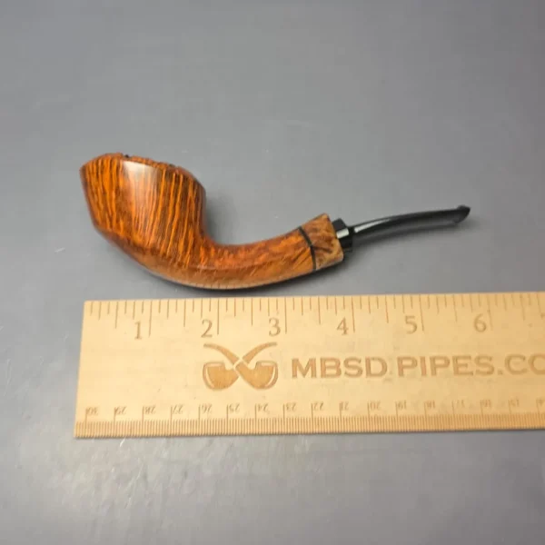 Christian Ruetz Smooth Asymmetric Dublin w/ Masur Birch Handmade Briar Pipe, New - Image 11