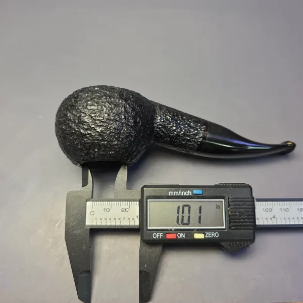 Savinelli Baronet Bruyere 320 EX Rusticated Author Estate Briar Pipe, Unsmoked - Image 9