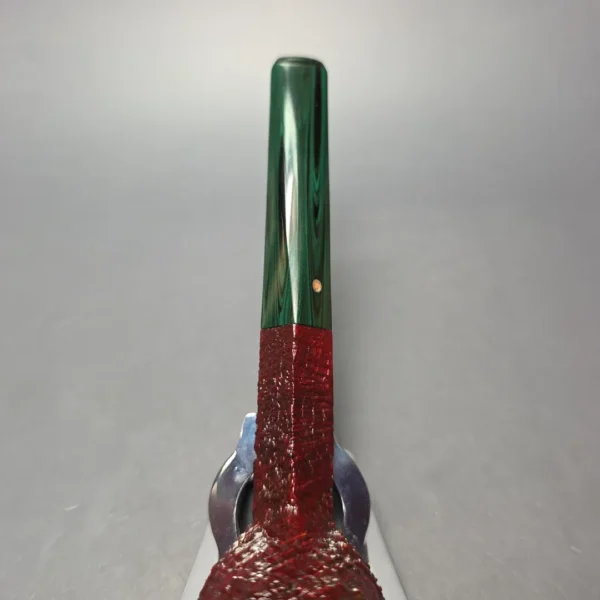 Ashton Brindle XX Sandblasted Diamond Shank Brandy Handmade Briar Pipe, New - Image 9