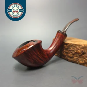 Papa Bear's Pipes by Tim Beaumont Smooth Asymmetric Dublin Handmade Briar Pipe, New