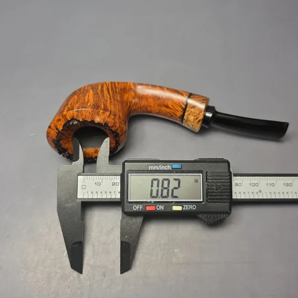 Christian Ruetz Smooth Asymmetric Dublin w/ Masur Birch Handmade Briar Pipe, New - Image 12