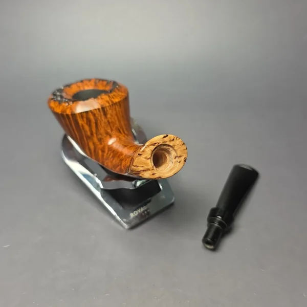 Christian Ruetz Smooth Asymmetric Dublin w/ Masur Birch Handmade Briar Pipe, New - Image 13