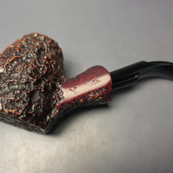Caminetto (c.1990) Business Large Rusticated Cherrywood Sitter Estate Briar Pipe, Italian Estates - Image 7