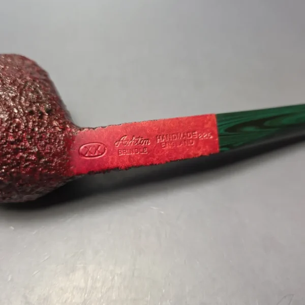 Ashton Brindle XX Sandblasted Diamond Shank Brandy Handmade Briar Pipe, New - Image 11