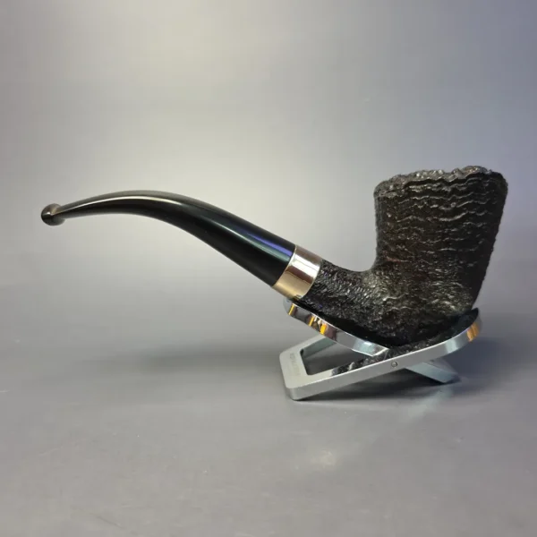 James Barber (Ferndown) Chevin 4 Star Sandblasted Dublin w/ Freehand Estate Briar Pipe, English Estates - Image 4