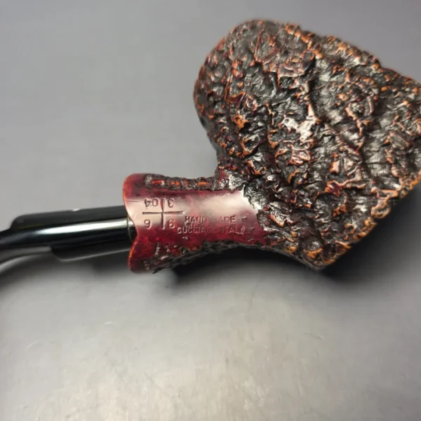 Caminetto (c.1990) Business Large Rusticated Cherrywood Sitter Estate Briar Pipe, Italian Estates - Image 8