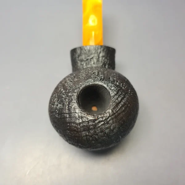 Buckeye Hand Made Sandblasted Asymmetric Tomato Briar Pipe, New - Image 7