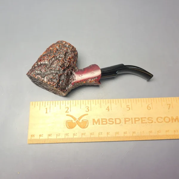 Caminetto (c.1990) Business Large Rusticated Cherrywood Sitter Estate Briar Pipe, Italian Estates - Image 9