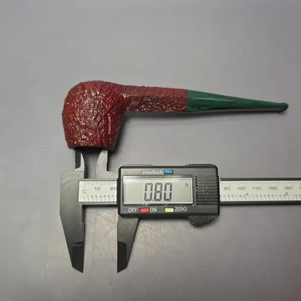 Ashton Brindle XX Sandblasted Diamond Shank Brandy Handmade Briar Pipe, New - Image 13
