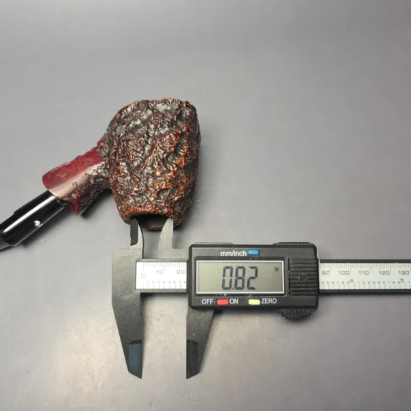 Caminetto (c.1990) Business Large Rusticated Cherrywood Sitter Estate Briar Pipe, Italian Estates - Image 10