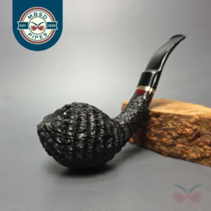 Tom Eltang & Hans Former Nielsen Pipes & Tobaccos Magazine 2004 Pipe of the Year Rusticated Egg Estate Briar Pipe, Unsmoked