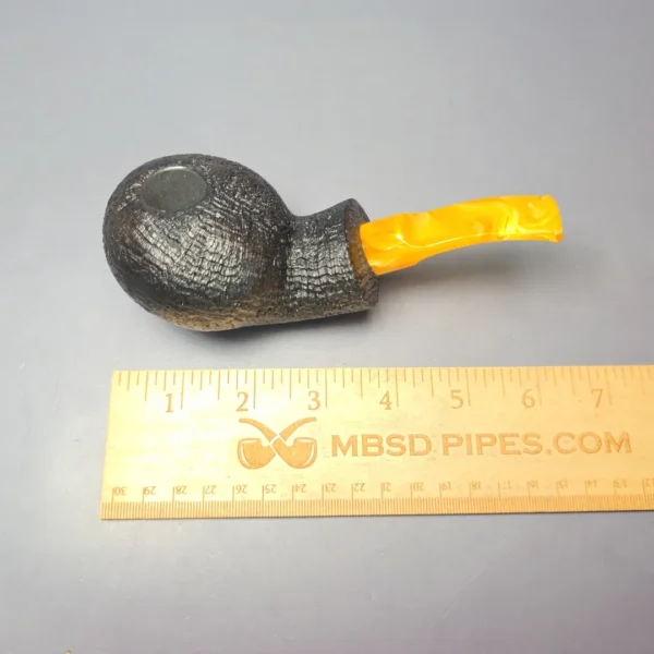 Buckeye Hand Made Sandblasted Asymmetric Tomato Briar Pipe, New - Image 11