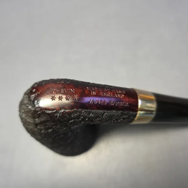 James Barber (Ferndown) Chevin 4 Star Sandblasted Dublin w/ Freehand Estate Briar Pipe, English Estates - Image 9