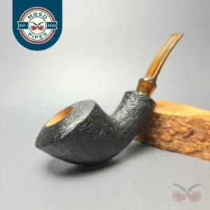 Buckeye Hand Made Sandblasted Scooping Dublin Briar Pipe, New