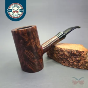 Johs Smooth XXL Cherrywood Sitter Estate Briar Pipe, Unsmoked