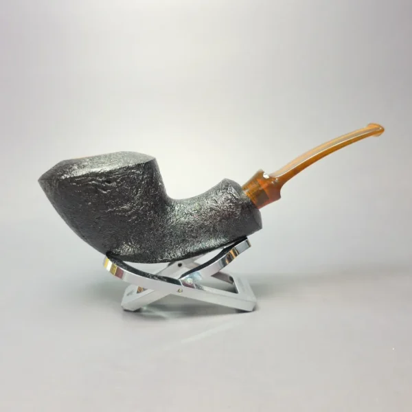 Buckeye Hand Made Sandblasted Scooping Dublin Briar Pipe, New - Image 11