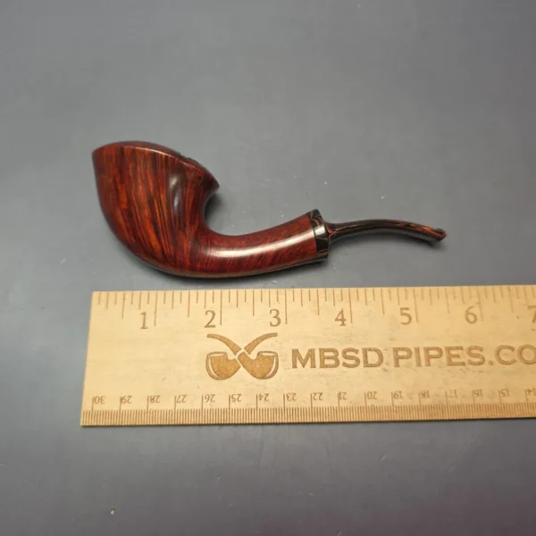 Papa Bear's Pipes by Tim Beaumont Smooth Asymmetric Dublin Handmade Briar Pipe, New - Image 11
