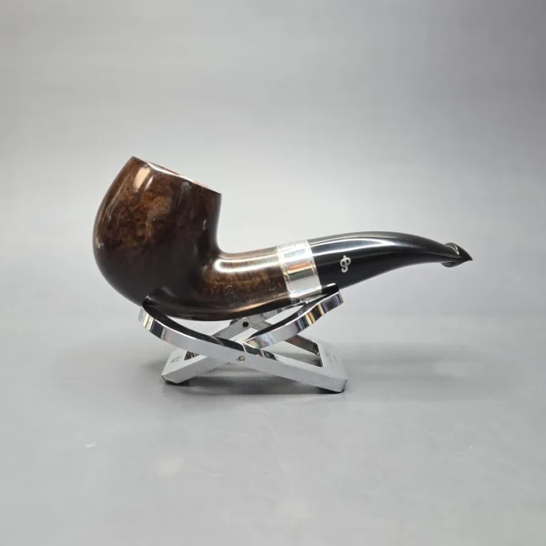 Peterson 160th Anniversary Pat. B Dark Smooth Bent Billiard Briar Pipe, New - Image 3