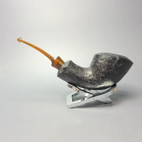 Buckeye Hand Made Sandblasted Scooping Dublin Briar Pipe, New - Image 9