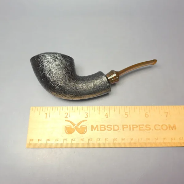 Buckeye Hand Made Sandblasted Scooping Dublin Briar Pipe, New - Image 6