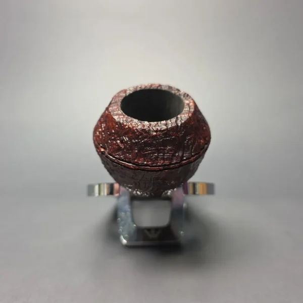 Moonshine MS02 Sandblasted Devil Dog Rhodesian w/ Coffee Stem Briar Pipe, New - Image 3