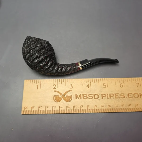 Tom Eltang & Hans Former Nielsen Pipes & Tobaccos Magazine 2004 Pipe of the Year Rusticated Egg Estate Briar Pipe, Unsmoked - Image 12