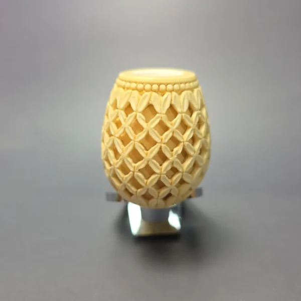 MBSD Meerschaum Silver XXL Lattice Brandy Block Meerschaum Pipe, New - Image 3
