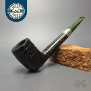 Ashton Brindle LX Sandblasted Canadian w/ Silver Handmade Briar Pipe, New