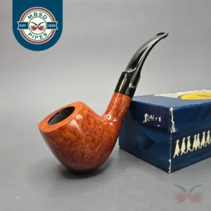 Stanwell (c.1970s) Reg Era Silver S 21 Smooth Bent Tricorner Billiard Estate Briar Pipe, Unsmoked