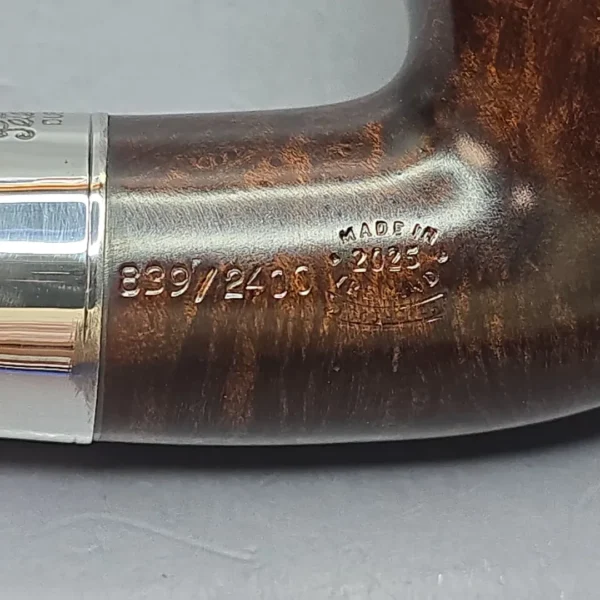 Peterson 160th Anniversary Pat. B Dark Smooth Bent Billiard Briar Pipe, New - Image 12