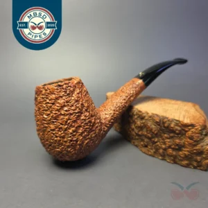 Ascorti Business KS Rusticated Hawkbill Estate Briar Pipe, Italian Estates
