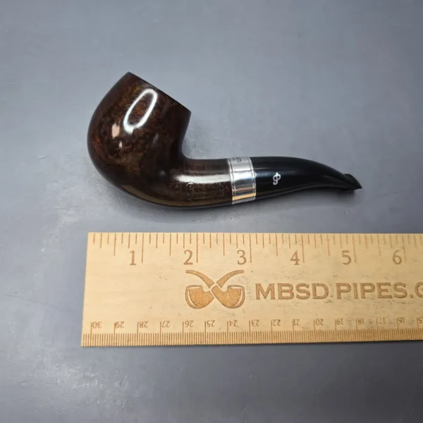 Peterson 160th Anniversary Pat. B Dark Smooth Bent Billiard Briar Pipe, New - Image 13