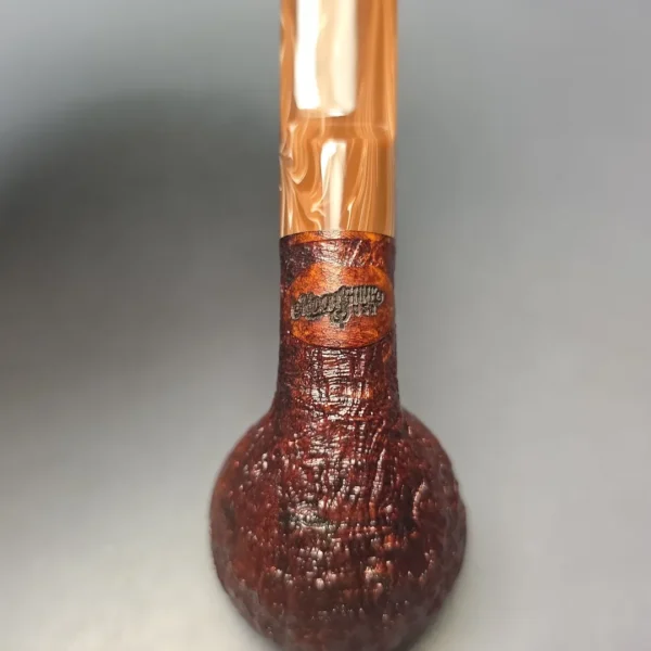Moonshine MS02 Sandblasted Devil Dog Rhodesian w/ Coffee Stem Briar Pipe, New - Image 8
