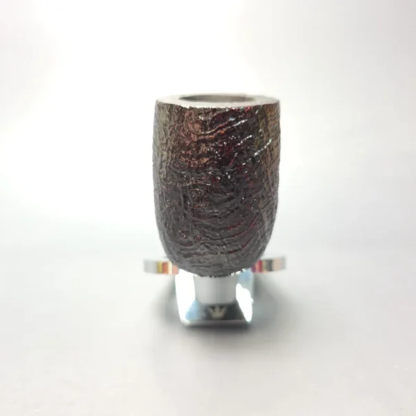 Ashton Brindle LX Sandblasted Canadian w/ Silver Handmade Briar Pipe, New - Image 4