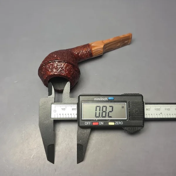 Moonshine MS02 Sandblasted Devil Dog Rhodesian w/ Coffee Stem Briar Pipe, New - Image 10