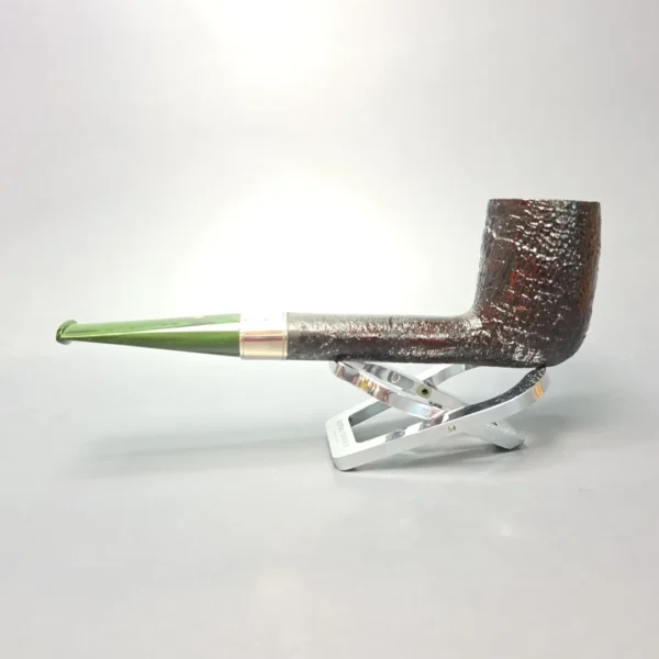 Ashton Brindle LX Sandblasted Canadian w/ Silver Handmade Briar Pipe, New - Image 5
