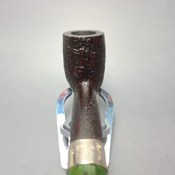 Ashton Brindle LX Sandblasted Canadian w/ Silver Handmade Briar Pipe, New - Image 7