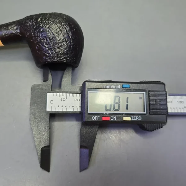 MBSD Briars by Piero Vitale Black Sandblasted Author w/ Boxwood, Briar Pipe, New - Image 11