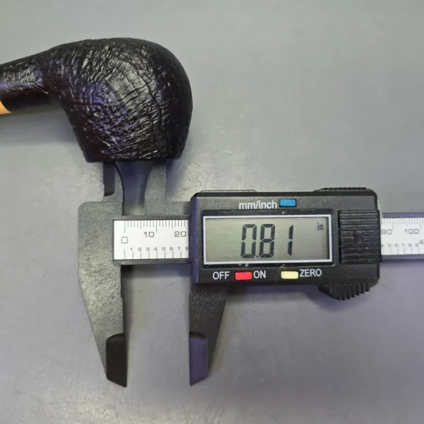 MBSD Briars by Piero Vitale Black Sandblasted Author w/ Boxwood, Briar Pipe, New - Image 12
