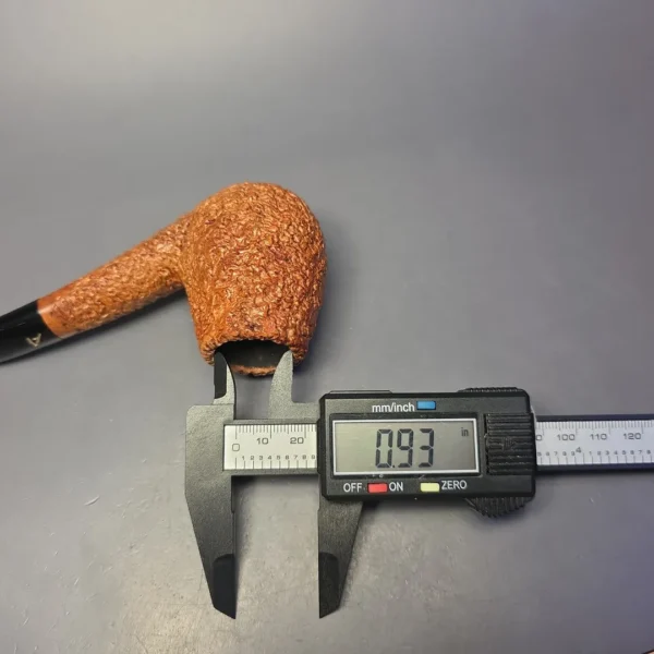 Ascorti Business KS Rusticated Hawkbill Estate Briar Pipe, Italian Estates - Image 3