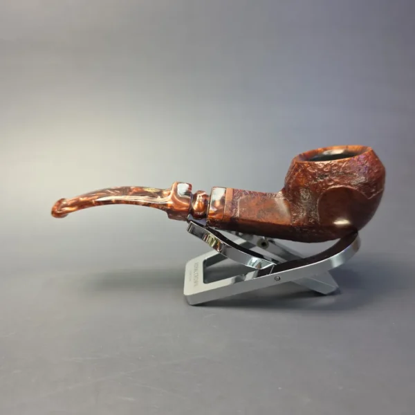 GBD Pre-1980s Tapestry 549 Partially Sandblasted Bulldog Estate Briar Pipe, English Estates - Image 4