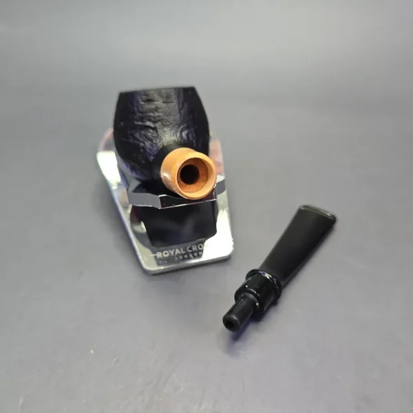 MBSD Briars by Piero Vitale Black Sandblasted Author w/ Boxwood, Briar Pipe, New - Image 13